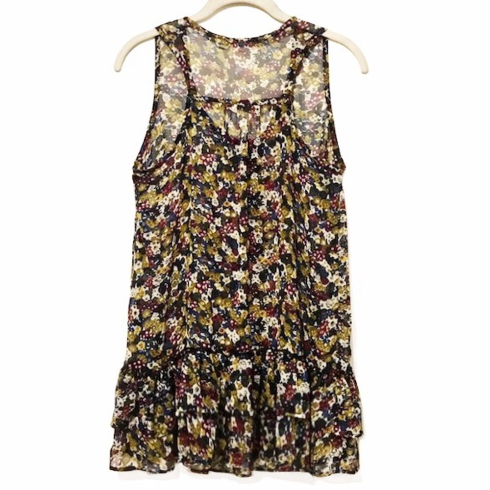 Ditsy Print Tunic Chiffon Top NWOT - Size M